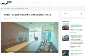 Review : Linuxx Service Office at Asia Centre : Sathorn